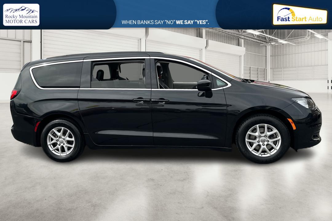 2020 Black Chrysler Voyager LXI (2C4RC1DG0LR) with an 3.6L V6 DOHC 24V engine, 9A transmission, located at 767 S State Road, Pleasant Grove, UT, 84062, (801) 785-1058, 40.354839, -111.736687 - Photo #1