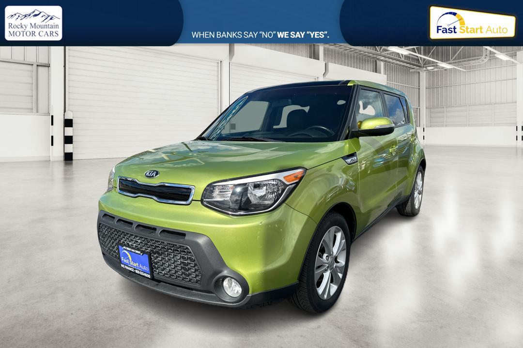 2014 Green Kia Soul + (KNDJP3A57E7) with an 2.0L L4 DOHC 16V engine, 6-Speed Automatic transmission, located at 767 S State Road, Pleasant Grove, UT, 84062, (801) 785-1058, 40.354839, -111.736687 - Photo #6