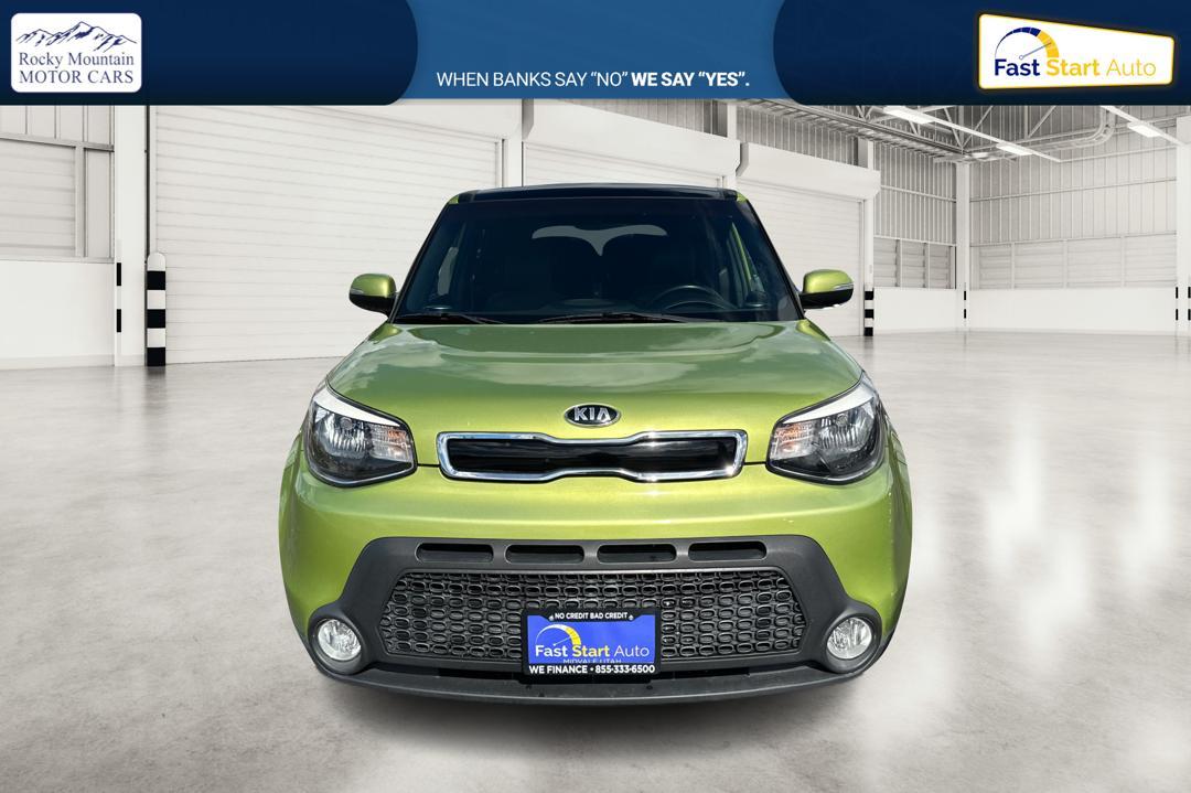 2014 Green Kia Soul + (KNDJP3A57E7) with an 2.0L L4 DOHC 16V engine, 6-Speed Automatic transmission, located at 767 S State Road, Pleasant Grove, UT, 84062, (801) 785-1058, 40.354839, -111.736687 - Photo #7