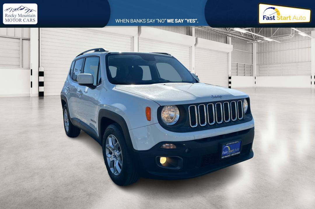 2017 White Jeep Renegade Latitude FWD (ZACCJABBXHP) with an 2.4L L4 DOHC 16V engine, 6M transmission, located at 7755 State Street, Midvale, UT, 84047, (801) 753-9063, 40.610329, -111.892159 - Photo #0