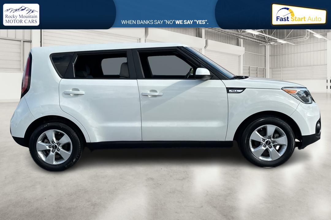 2019 White Kia Soul Base 6M (KNDJN2A27K7) with an 1.6L L4 DOHC 16V engine, 6M transmission, located at 767 S State Road, Pleasant Grove, UT, 84062, (801) 785-1058, 40.354839, -111.736687 - Photo #1
