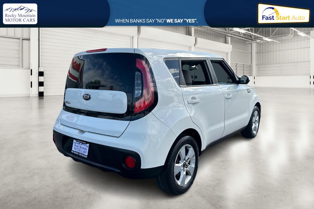 2019 White Kia Soul Base 6M (KNDJN2A27K7) with an 1.6L L4 DOHC 16V engine, 6M transmission, located at 767 S State Road, Pleasant Grove, UT, 84062, (801) 785-1058, 40.354839, -111.736687 - Photo #2