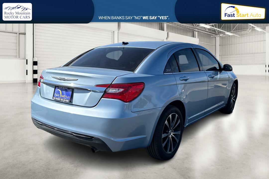 2014 Blue Chrysler 200 LX (1C3CCBABXEN) with an 2.4L L4 DOHC 16V engine, 6-Speed Automatic transmission, located at 7755 State Street, Midvale, UT, 84047, (801) 753-9063, 40.610329, -111.890656 - Photo #2