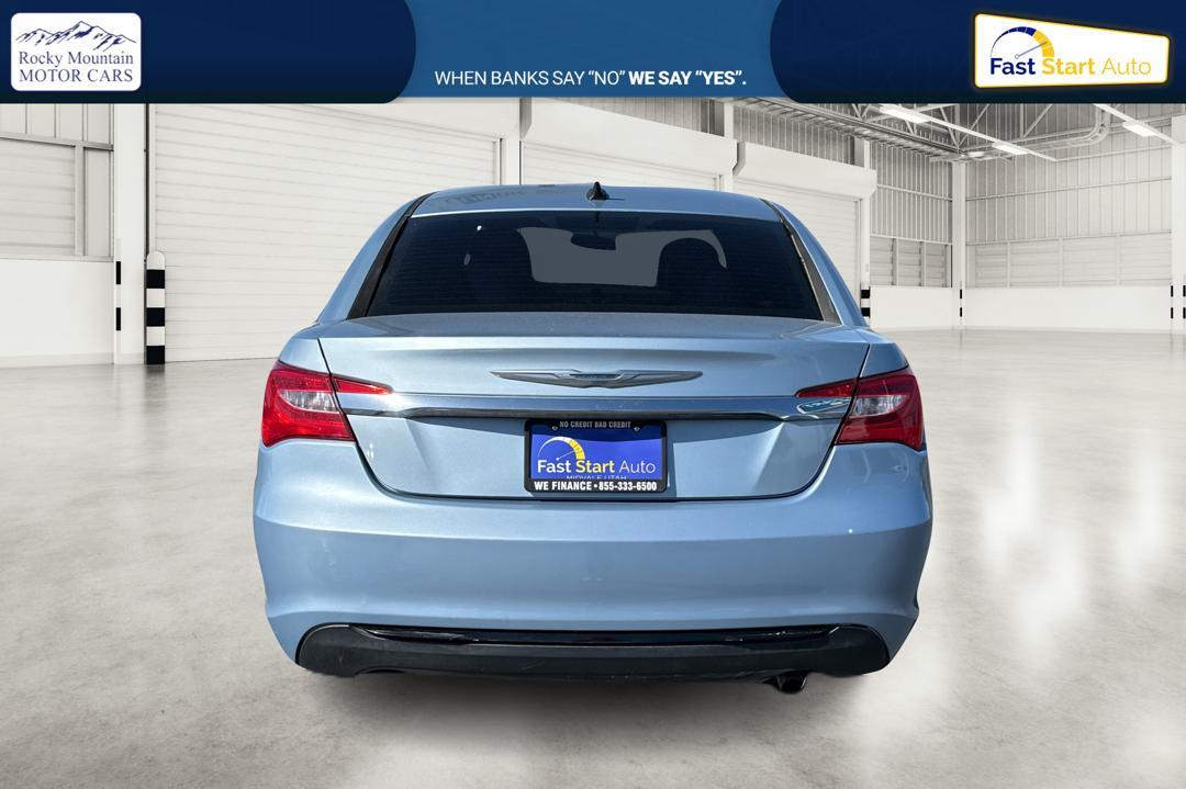 2014 Blue Chrysler 200 LX (1C3CCBABXEN) with an 2.4L L4 DOHC 16V engine, 6-Speed Automatic transmission, located at 7755 State Street, Midvale, UT, 84047, (801) 753-9063, 40.610329, -111.890656 - Photo #3