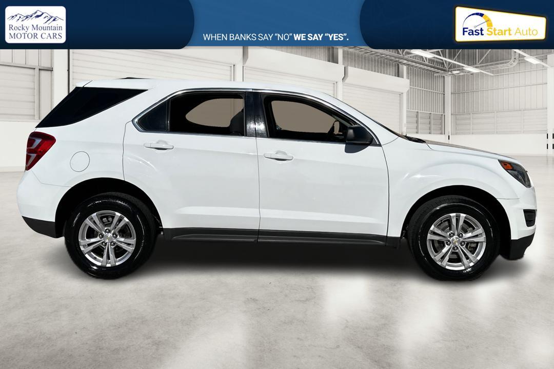 2017 White Chevrolet Equinox LS 2WD (2GNALBEK9H1) with an 2.4L L4 DOHC 16V FFV engine, 6A transmission, located at 7755 State Street, Midvale, UT, 84047, (801) 753-9063, 40.610329, -111.890656 - Photo #1