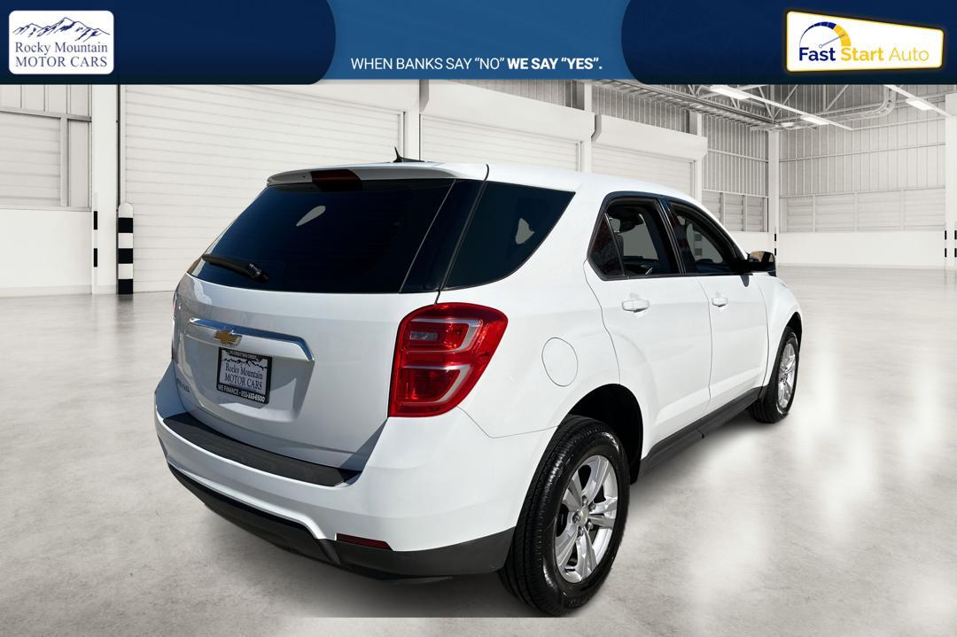2017 White Chevrolet Equinox LS 2WD (2GNALBEK9H1) with an 2.4L L4 DOHC 16V FFV engine, 6A transmission, located at 767 S State Road, Pleasant Grove, UT, 84062, (801) 785-1058, 40.354839, -111.736687 - Photo #2