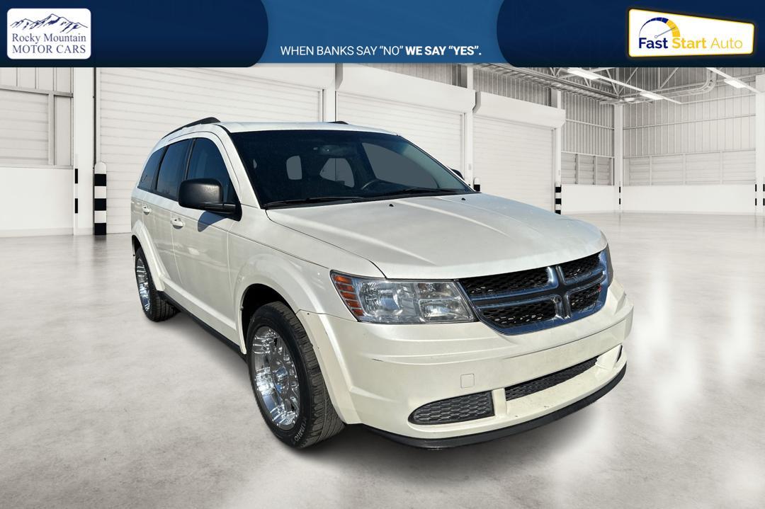 2016 White Dodge Journey SE (3C4PDCAB2GT) with an 2.4L L4 DOHC 16V engine, 4A transmission, located at 767 S State Road, Pleasant Grove, UT, 84062, (801) 785-1058, 40.354839, -111.736687 - Photo #0