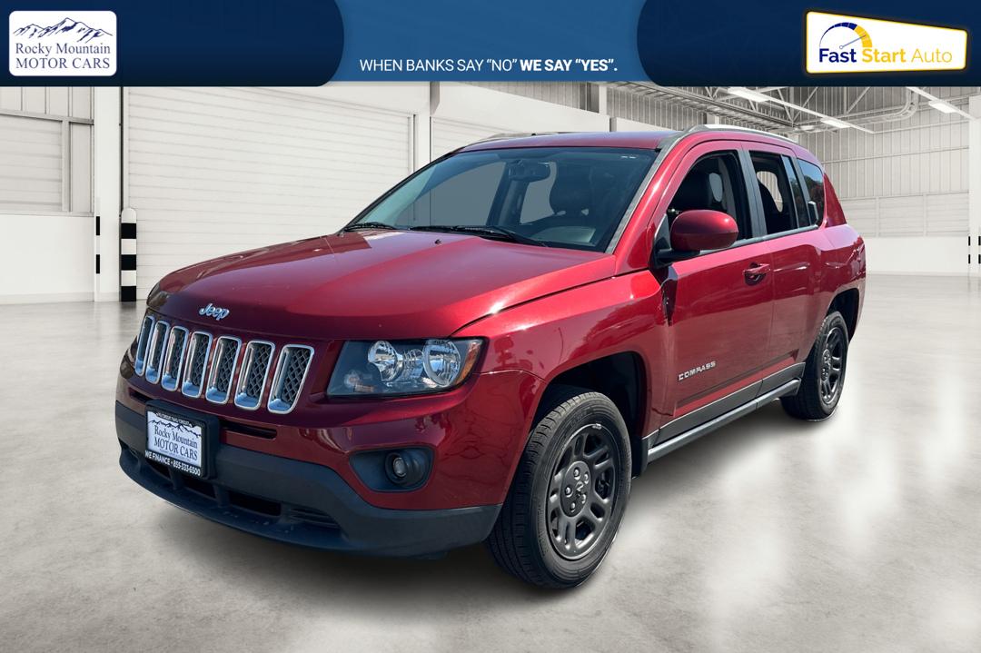 2017 Red Jeep Compass Latitude FWD (1C4NJCEB3HD) with an 2.4L L4 DOHC 16V engine, CVT transmission, located at 767 S State Road, Pleasant Grove, UT, 84062, (801) 785-1058, 40.354839, -111.736687 - Photo#8