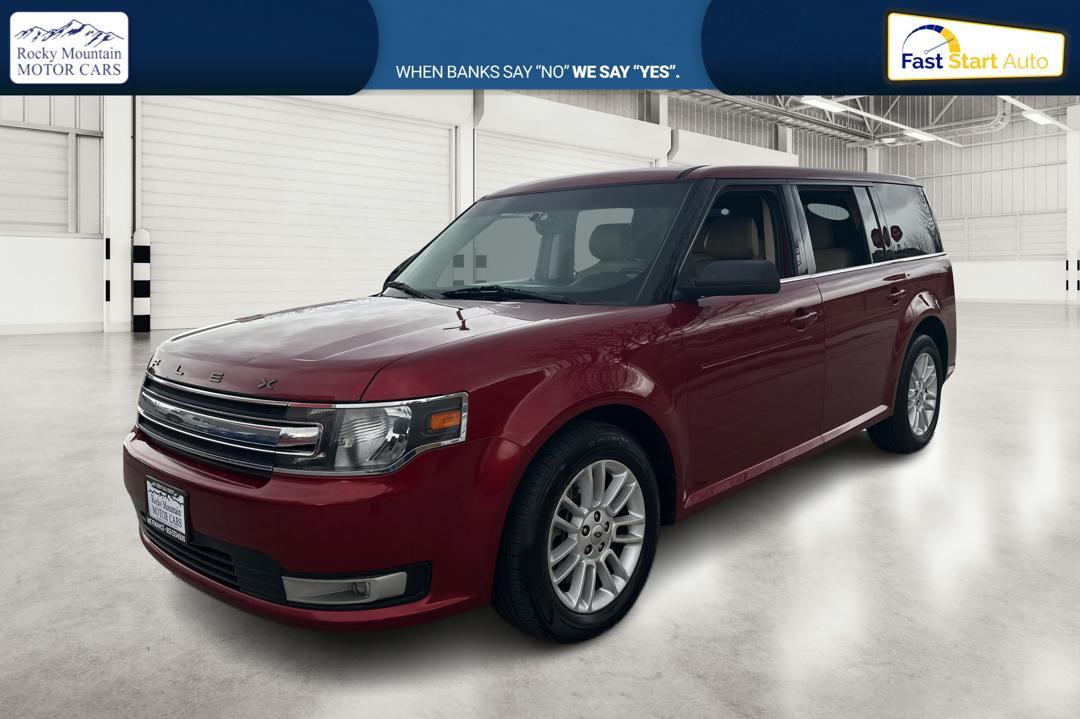 2014 Red Ford Flex SEL FWD (2FMGK5C89EB) with an 3.5L V6 DOHC 24V engine, 6-Speed Automatic Overdrive transmission, located at 767 S State Road, Pleasant Grove, UT, 84062, (801) 785-1058, 40.354839, -111.736687 - Photo #6