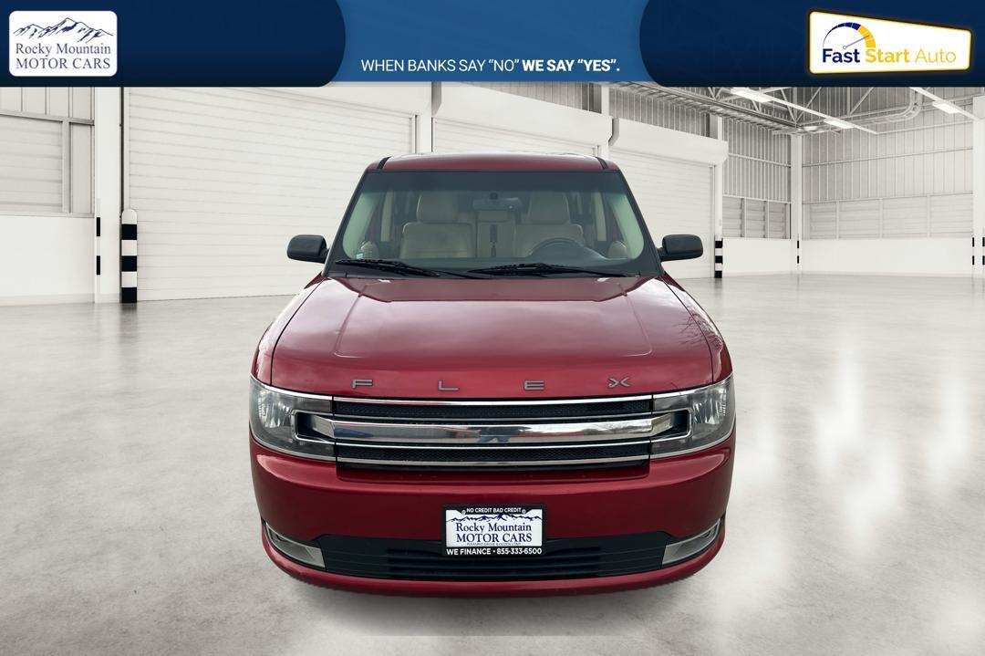 2014 Red Ford Flex SEL FWD (2FMGK5C89EB) with an 3.5L V6 DOHC 24V engine, 6-Speed Automatic Overdrive transmission, located at 767 S State Road, Pleasant Grove, UT, 84062, (801) 785-1058, 40.354839, -111.736687 - Photo #7