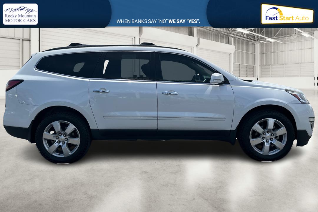 2017 White Chevrolet Traverse Premier FWD (1GNKRJKDXHJ) with an 3.6L V6 DOHC 24V engine, 6A transmission, located at 7755 State Street, Midvale, UT, 84047, (801) 753-9063, 40.610329, -111.892159 - Photo#1