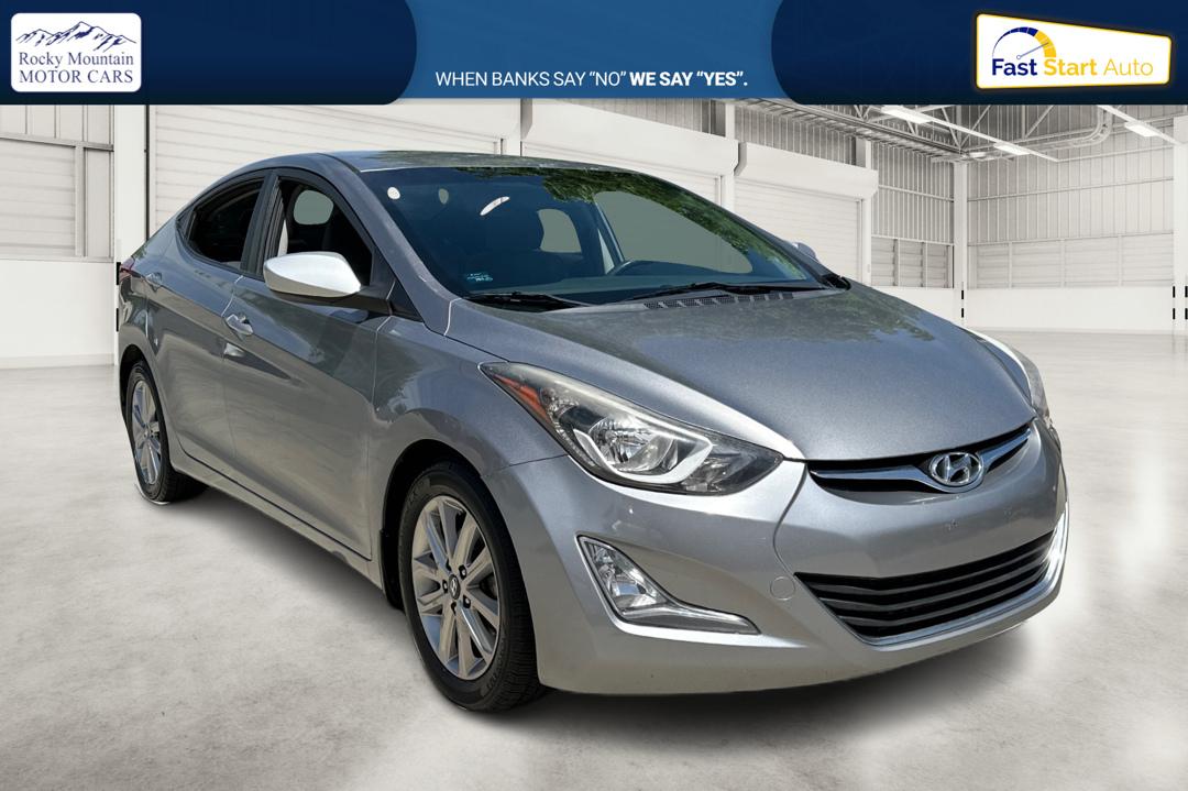 2015 Gray Hyundai Elantra Limited (KMHDH4AE7FU) with an 1.8L L4 DOHC 16V engine, 6-Speed Automatic transmission, located at 767 S State Road, Pleasant Grove, UT, 84062, (801) 785-1058, 40.354839, -111.736687 - Photo#0