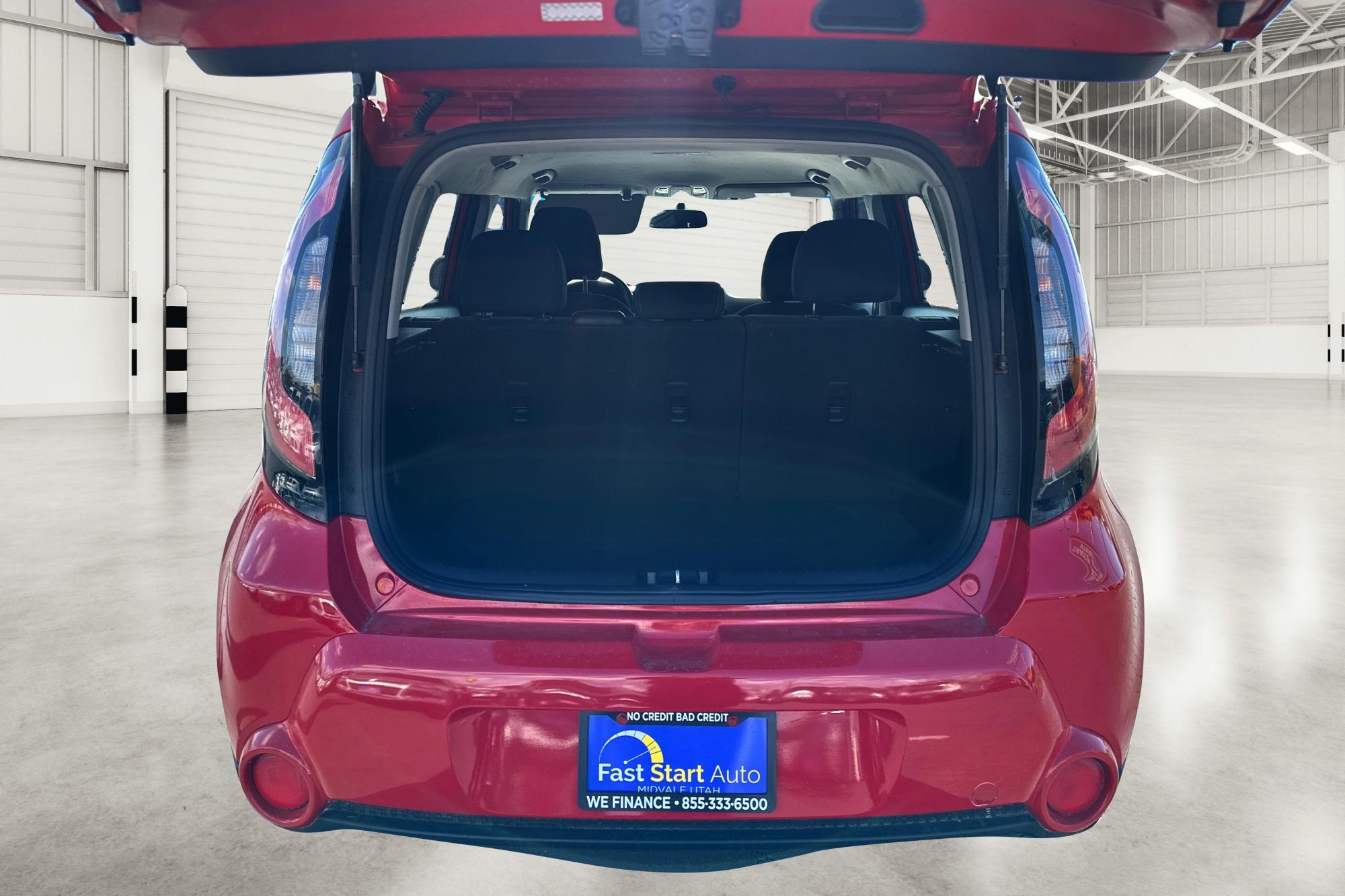 2017 Red Kia Soul + (KNDJP3A51H7) with an 2.0L L4 DOHC 16V engine, 6A transmission, located at 7755 State Street, Midvale, UT, 84047, (801) 753-9063, 40.610329, -111.890656 - Photo #10