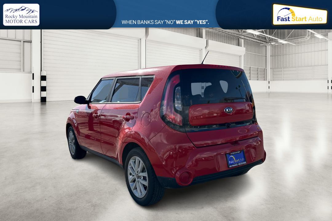 2017 Red Kia Soul + (KNDJP3A51H7) with an 2.0L L4 DOHC 16V engine, 6A transmission, located at 7755 State Street, Midvale, UT, 84047, (801) 753-9063, 40.610329, -111.892159 - Photo #4