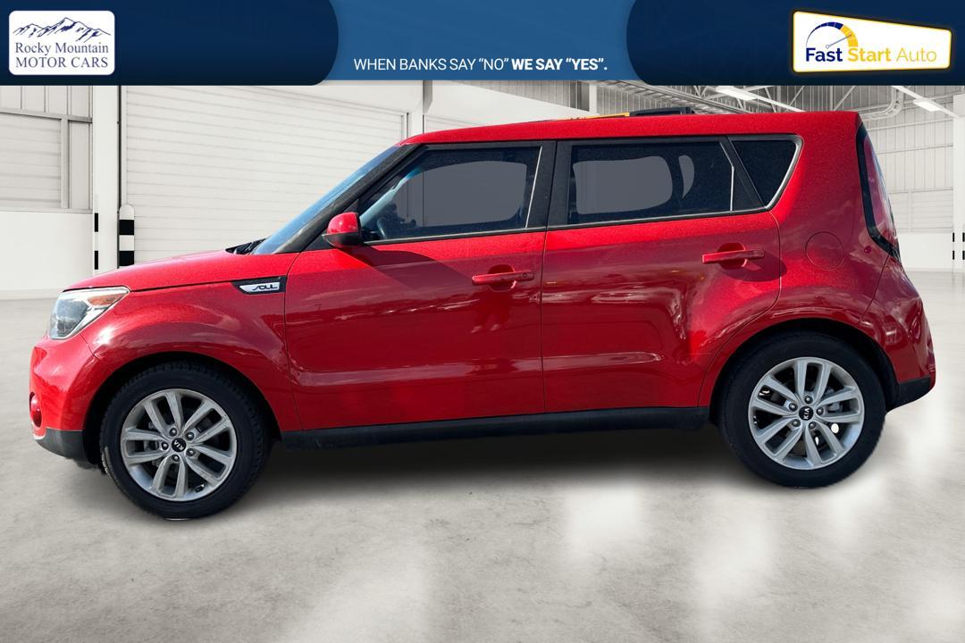 2017 Red Kia Soul + (KNDJP3A51H7) with an 2.0L L4 DOHC 16V engine, 6A transmission, located at 7755 State Street, Midvale, UT, 84047, (801) 753-9063, 40.610329, -111.890656 - Photo #5