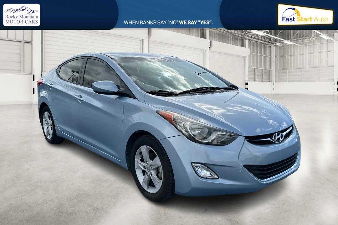 2013 Blue Hyundai Elantra GLS A/T (KMHDH4AE2DU) with an 1.8L L4 DOHC 16V engine, 6-Speed Automatic transmission, located at 7755 State Street, Midvale, UT, 84047, (801) 753-9063, 40.610329, -111.892159 - Photo #0