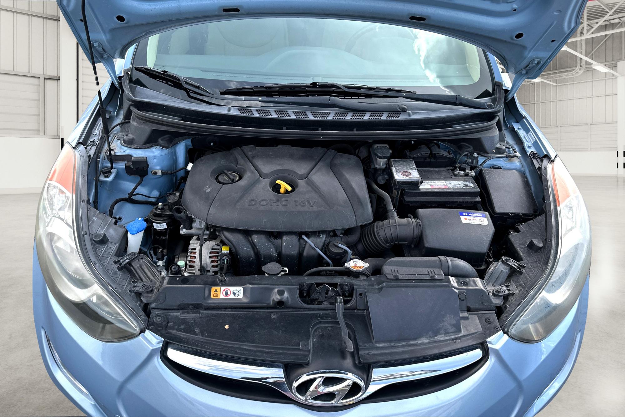 2013 Blue Hyundai Elantra GLS A/T (KMHDH4AE2DU) with an 1.8L L4 DOHC 16V engine, 6-Speed Automatic transmission, located at 344 S Washington Blvd, Ogden, UT, 84404, (801) 399-1799, 41.255482, -111.970848 - Photo #8
