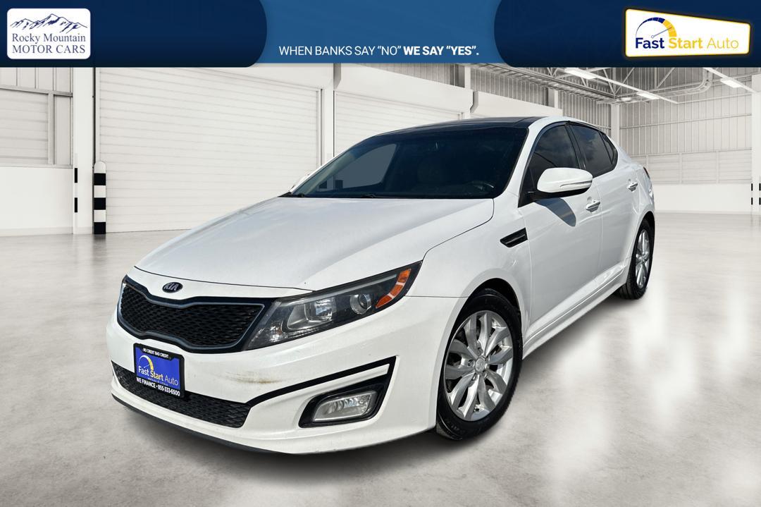 2015 White Kia Optima EX (5XXGN4A76FG) with an 2.4L L4 DOHC 16V engine, 6-Speed Automatic transmission, located at 7755 State Street, Midvale, UT, 84047, (801) 753-9063, 40.610329, -111.890656 - Photo #6