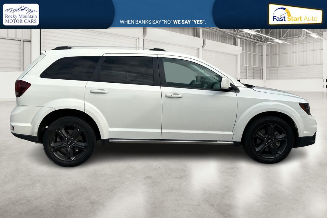 2018 White Dodge Journey Crossroad AWD (3C4PDDGGXJT) with an 3.6L V6 DOHC 24V engine, 6A transmission, located at 767 S State Road, Pleasant Grove, UT, 84062, (801) 785-1058, 40.354839, -111.736687 - Photo#1