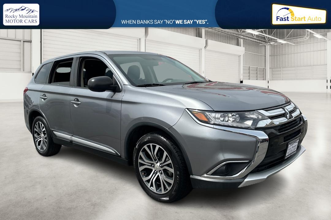2018 Gray Mitsubishi Outlander ES 2WD (JA4AD2A33JZ) with an 2.4L L4 DOHC 16V engine, CVT transmission, located at 767 S State Road, Pleasant Grove, UT, 84062, (801) 785-1058, 40.354839, -111.736687 - Photo #0