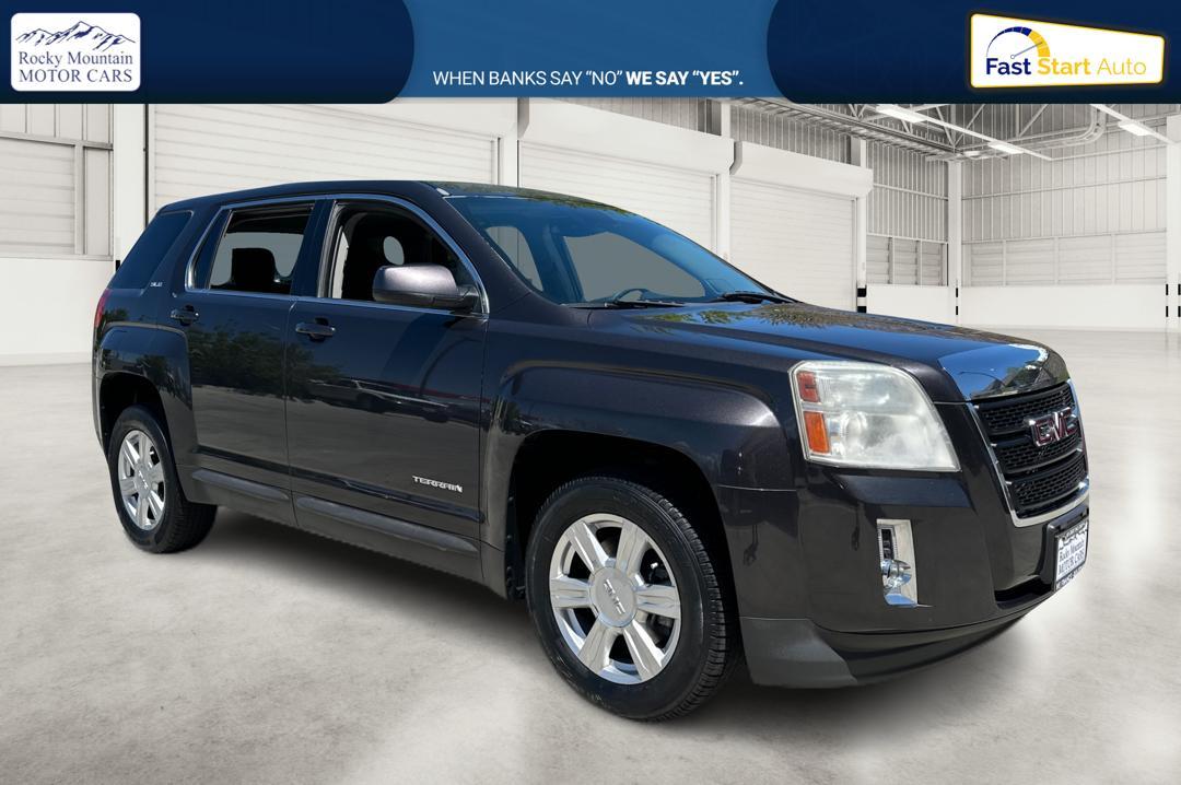 2015 Gray GMC Terrain SLE1 FWD (2GKALMEK1F6) with an 2.4L L4 DOHC 16V FFV engine, 6-Speed Automatic transmission, located at 7755 State Street, Midvale, UT, 84047, (801) 753-9063, 40.610329, -111.890656 - Photo #0
