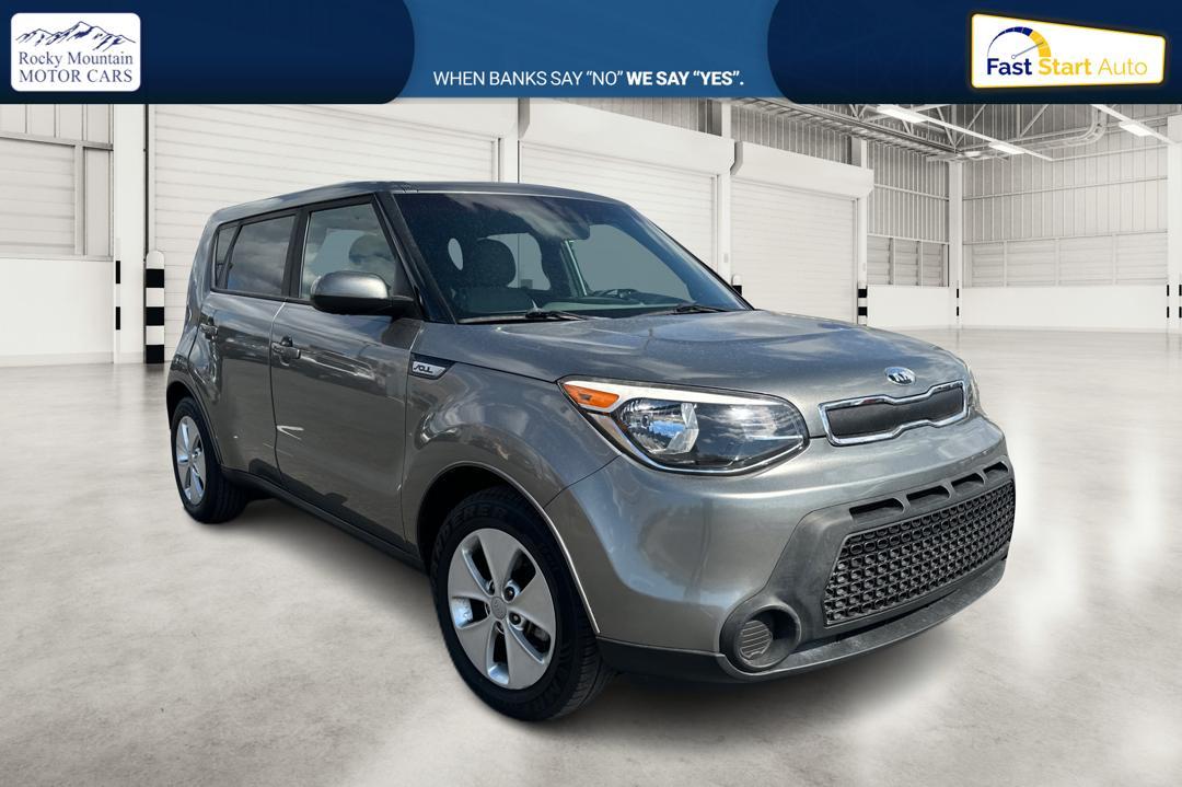 2016 Gray Kia Soul Base 6A (KNDJN2A28G7) with an 1.6L L4 DOHC 16V engine, 6A transmission, located at 7755 State Street, Midvale, UT, 84047, (801) 753-9063, 40.610329, -111.890656 - Photo #0