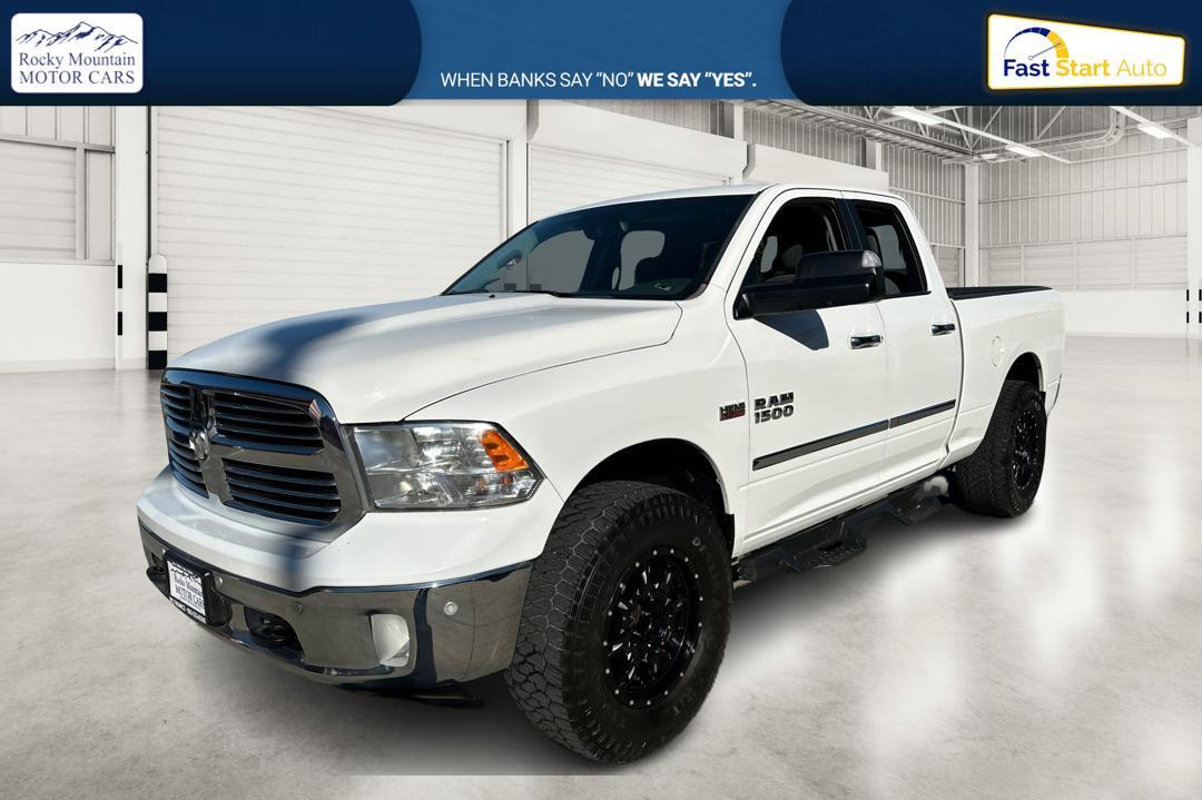 2017 White RAM 1500 SLT Quad Cab 4WD (1C6RR7GT3HS) with an 5.7L V8 OHV 16V engine, 8A transmission, located at 767 S State Road, Pleasant Grove, UT, 84062, (801) 785-1058, 40.354839, -111.736687 - Photo #6