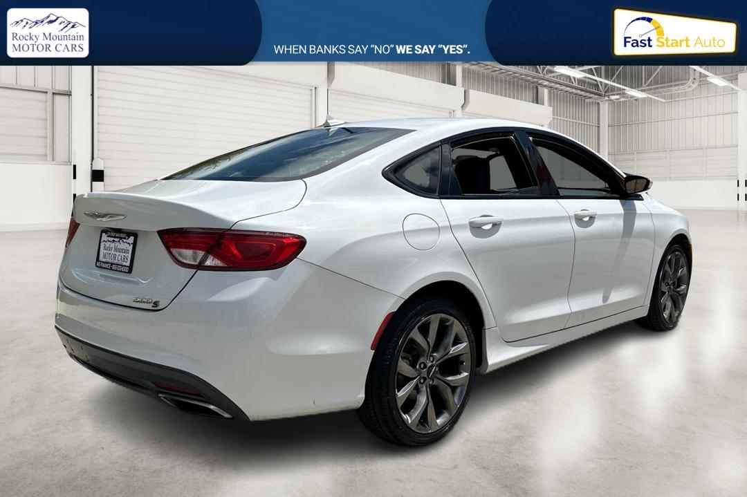 2015 White Chrysler 200 S (1C3CCCBGXFN) with an 3.6L V6 DOHC 24V FFV engine, 9-Speed Automatic transmission, located at 767 S State Road, Pleasant Grove, UT, 84062, (801) 785-1058, 40.354839, -111.736687 - Photo #2