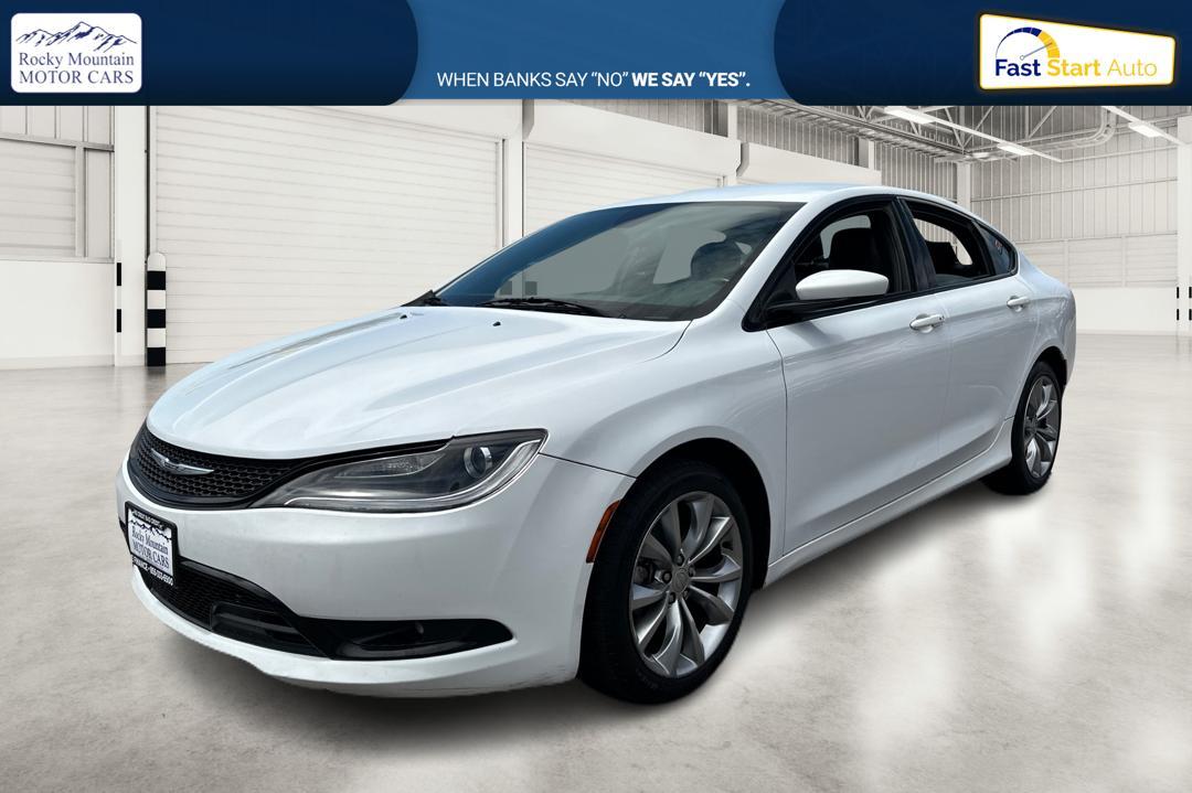2015 White Chrysler 200 S (1C3CCCBB1FN) with an 2.4L L4 DOHC 16V engine, 9-Speed Automatic transmission, located at 7755 State Street, Midvale, UT, 84047, (801) 753-9063, 40.610329, -111.892159 - Photo #6