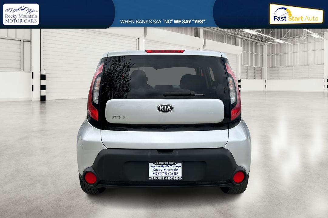 2014 Silver Kia Soul + (KNDJP3A52E7) with an 2.0L L4 DOHC 16V engine, 6-Speed Automatic transmission, located at 767 S State Road, Pleasant Grove, UT, 84062, (801) 785-1058, 40.354839, -111.736687 - Photo #3
