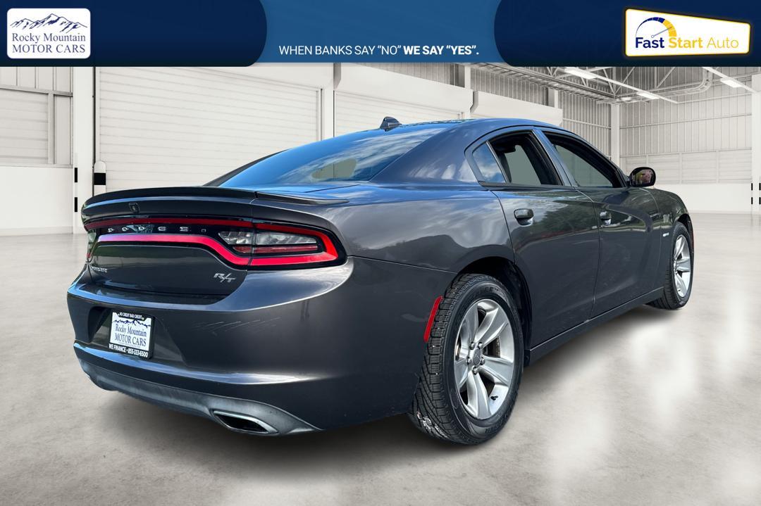 2015 Gray Dodge Charger R/T (2C3CDXCT0FH) with an 5.7L V8 OHV 16V engine, 8-Speed Automatic transmission, located at 7755 State Street, Midvale, UT, 84047, (801) 753-9063, 40.610329, -111.892159 - Photo#2