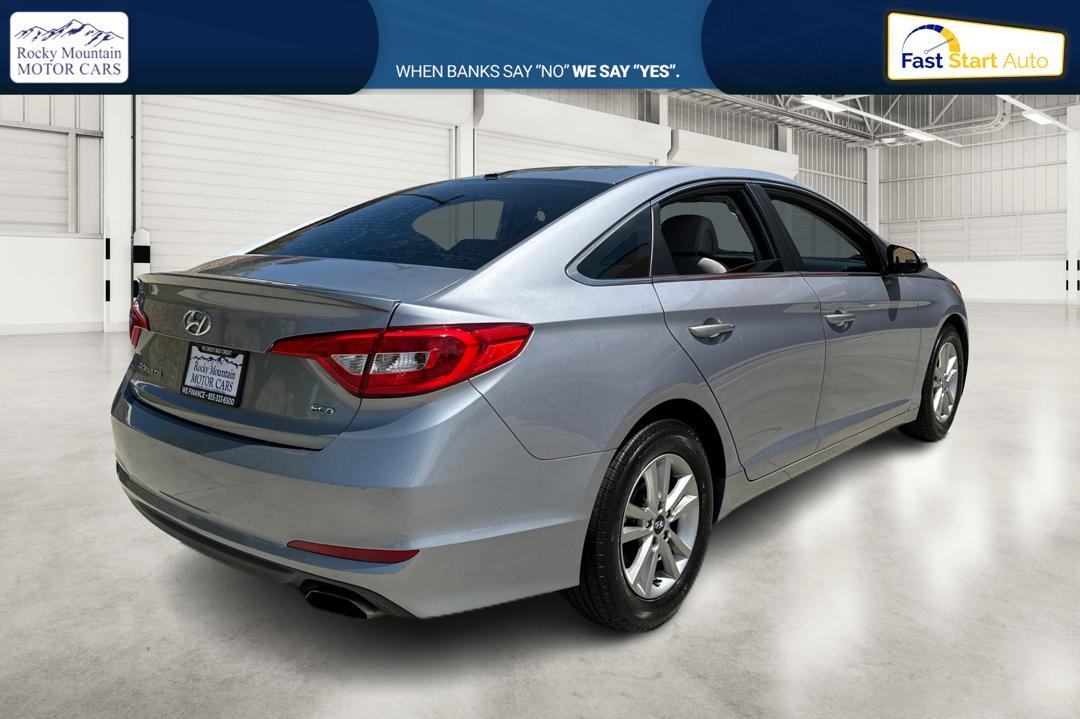 2015 Gray Hyundai Sonata ECO (5NPE24AA2FH) with an 1.6L L4 DOHC 16V engine, 7-Speed Automatic transmission, located at 767 S State Road, Pleasant Grove, UT, 84062, (801) 785-1058, 40.354839, -111.736687 - Photo #2