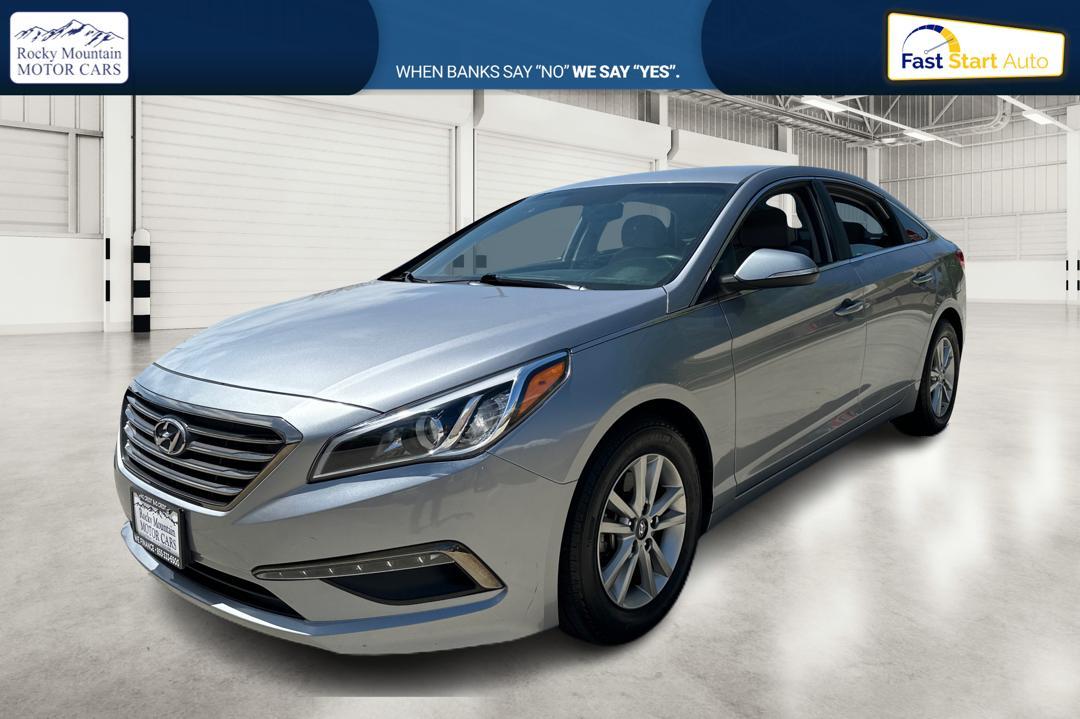 2015 Gray Hyundai Sonata ECO (5NPE24AA2FH) with an 1.6L L4 DOHC 16V engine, 7-Speed Automatic transmission, located at 767 S State Road, Pleasant Grove, UT, 84062, (801) 785-1058, 40.354839, -111.736687 - Photo #6