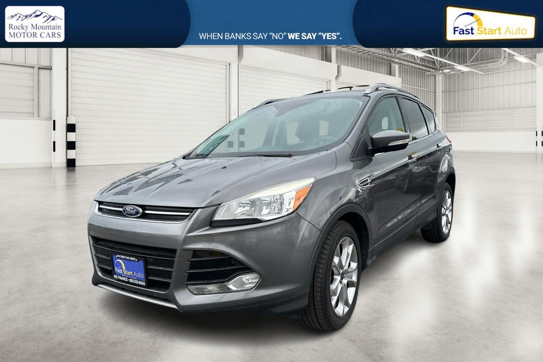 2014 Gray Ford Escape Titanium FWD (1FMCU0J97EU) with an 2.0L L4 DOHC 16V engine, 6-Speed Automatic transmission, located at 7755 State Street, Midvale, UT, 84047, (801) 753-9063, 40.610329, -111.890656 - Photo #6