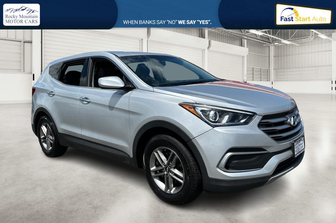 2018 Silver Hyundai Santa Fe Sport 2.4 FWD (5XYZT3LB1JG) with an 2.4L L4 DOHC 16V engine, 6A transmission, located at 767 S State Road, Pleasant Grove, UT, 84062, (801) 785-1058, 40.354839, -111.736687 - Photo #0
