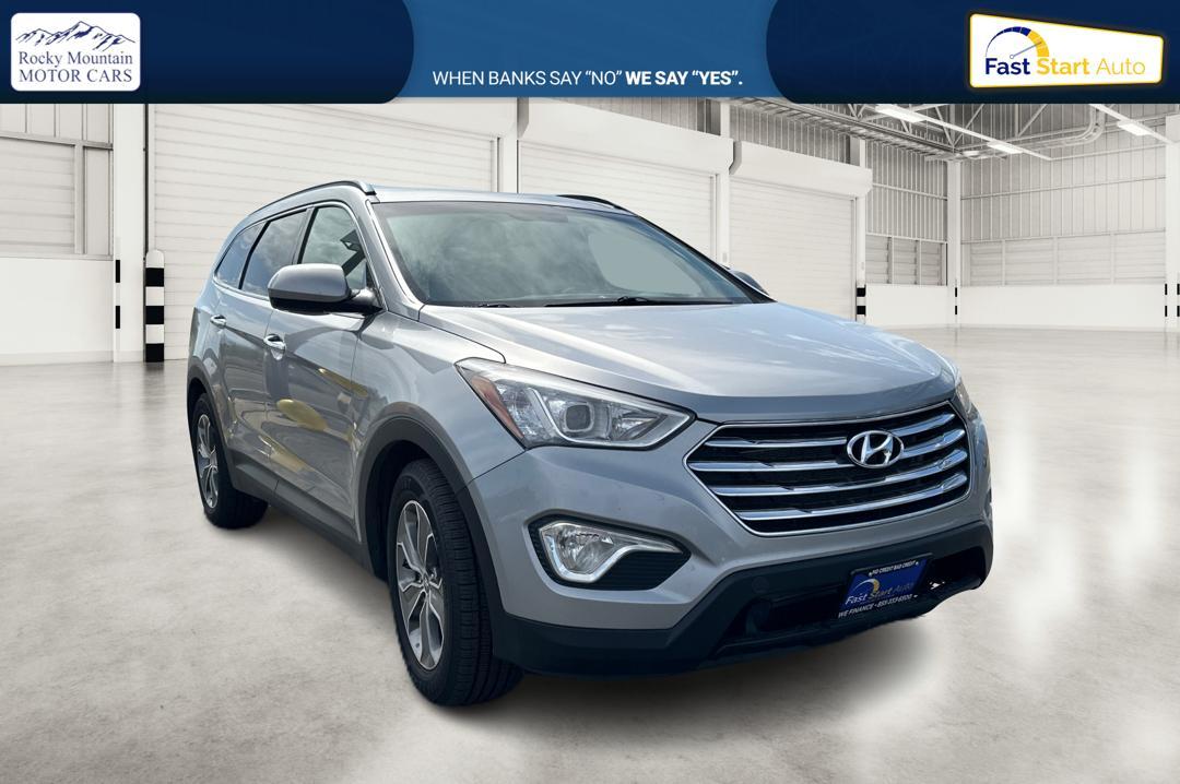 2014 Silver Hyundai Santa Fe GLS AWD (KM8SMDHF2EU) with an 3.3L V6 DOHC 24V engine, 6-Speed Automatic transmission, located at 7755 State Street, Midvale, UT, 84047, (801) 753-9063, 40.610329, -111.890656 - Photo #0