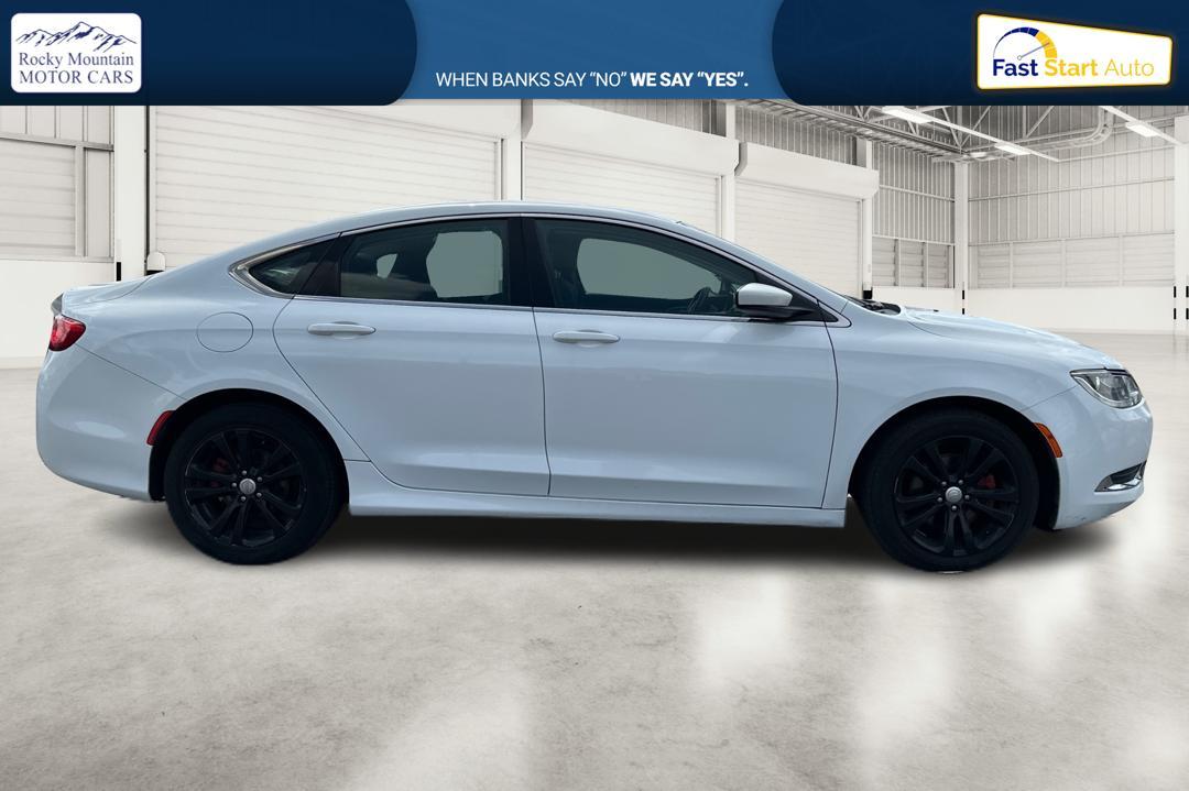 2015 White Chrysler 200 Limited (1C3CCCAB9FN) with an 2.4L L4 DOHC 16V engine, 9-Speed Automatic transmission, located at 7755 State Street, Midvale, UT, 84047, (801) 753-9063, 40.610329, -111.890656 - Photo #1