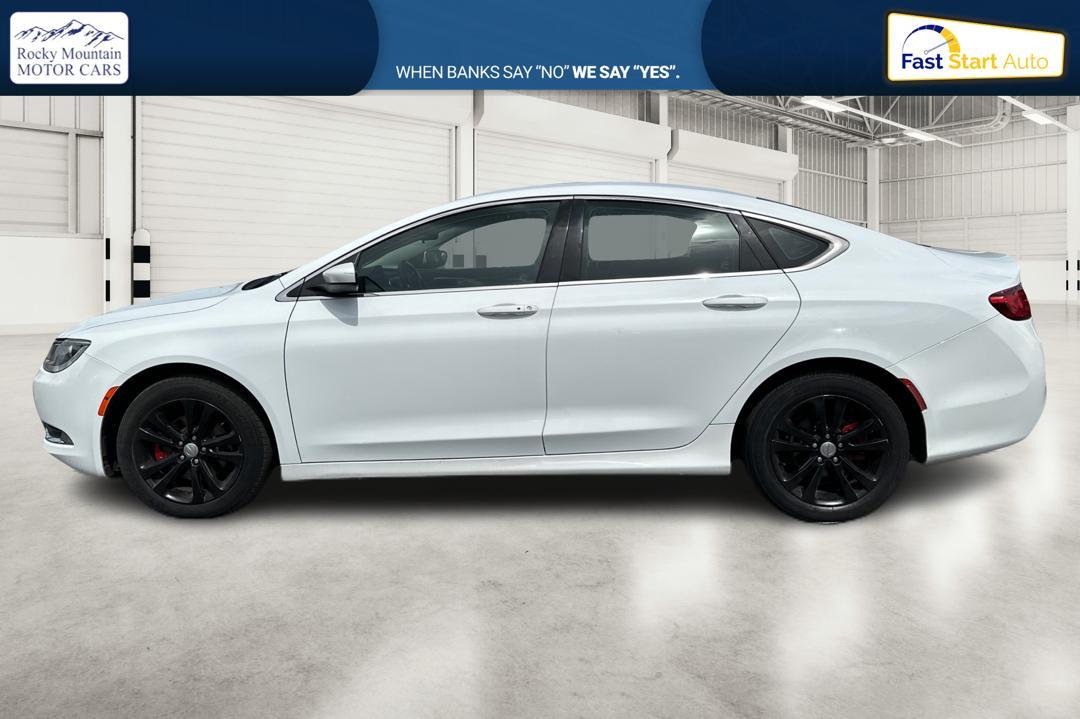 2015 White Chrysler 200 Limited (1C3CCCAB9FN) with an 2.4L L4 DOHC 16V engine, 9-Speed Automatic transmission, located at 7755 State Street, Midvale, UT, 84047, (801) 753-9063, 40.610329, -111.892159 - Photo #5