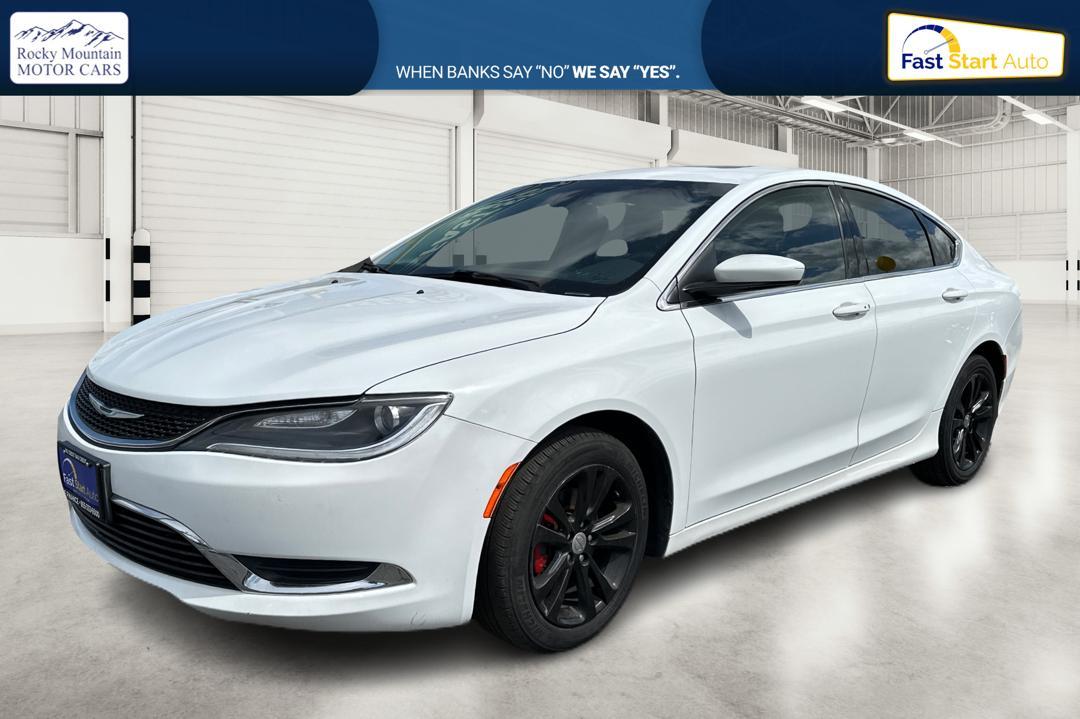 2015 White Chrysler 200 Limited (1C3CCCAB9FN) with an 2.4L L4 DOHC 16V engine, 9-Speed Automatic transmission, located at 7755 State Street, Midvale, UT, 84047, (801) 753-9063, 40.610329, -111.890656 - Photo #6