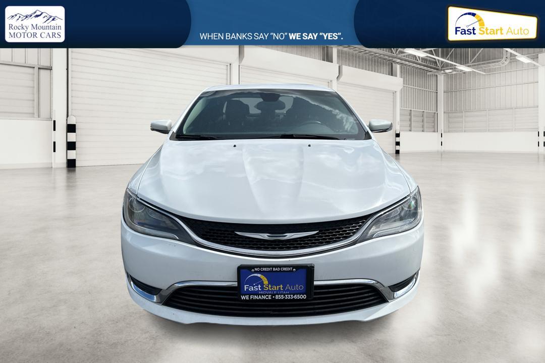 2015 White Chrysler 200 Limited (1C3CCCAB9FN) with an 2.4L L4 DOHC 16V engine, 9-Speed Automatic transmission, located at 7755 State Street, Midvale, UT, 84047, (801) 753-9063, 40.610329, -111.892159 - Photo #7