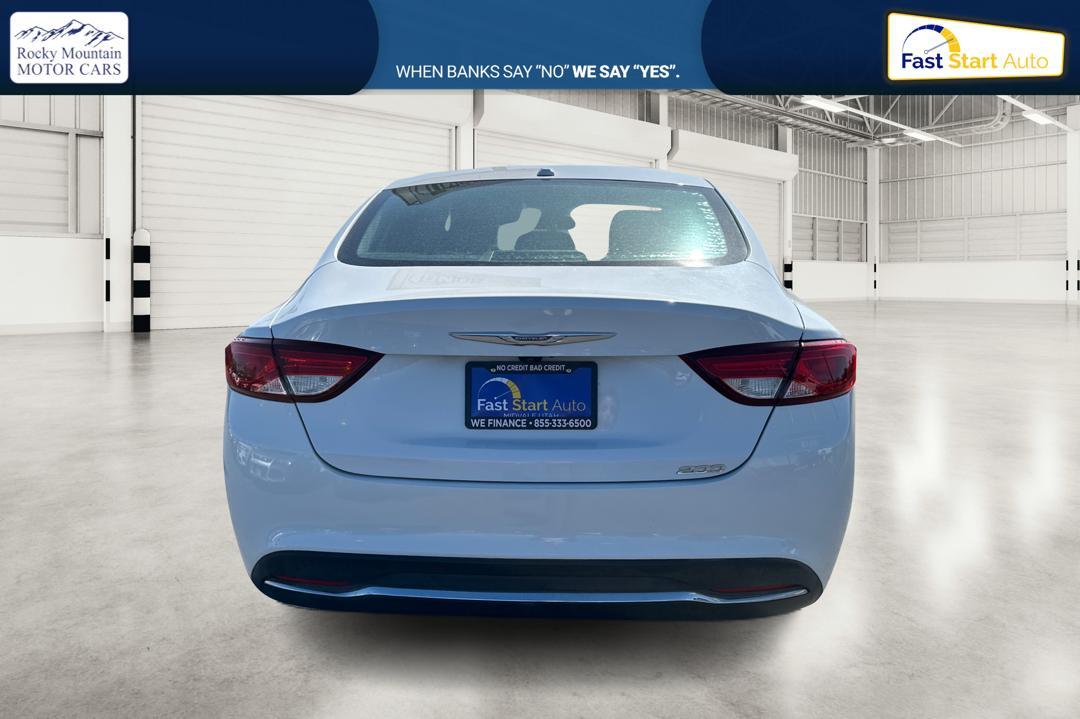 2015 White Chrysler 200 Limited (1C3CCCAB9FN) with an 2.4L L4 DOHC 16V engine, 9-Speed Automatic transmission, located at 7755 State Street, Midvale, UT, 84047, (801) 753-9063, 40.610329, -111.890656 - Photo #3