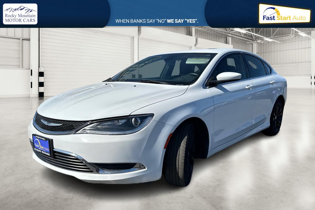 2015 White Chrysler 200 Limited (1C3CCCAB9FN) with an 2.4L L4 DOHC 16V engine, 9-Speed Automatic transmission, located at 7755 State Street, Midvale, UT, 84047, (801) 753-9063, 40.610329, -111.890656 - Photo #6