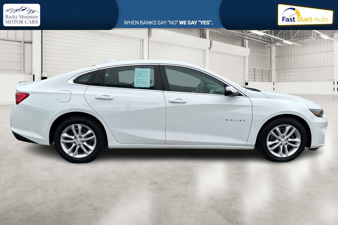2017 White Chevrolet Malibu 1LT (1G1ZE5STXHF) with an 1.5L L4 DOHC 16V engine, 6A transmission, located at 7755 State Street, Midvale, UT, 84047, (801) 753-9063, 40.610329, -111.890656 - Photo #1
