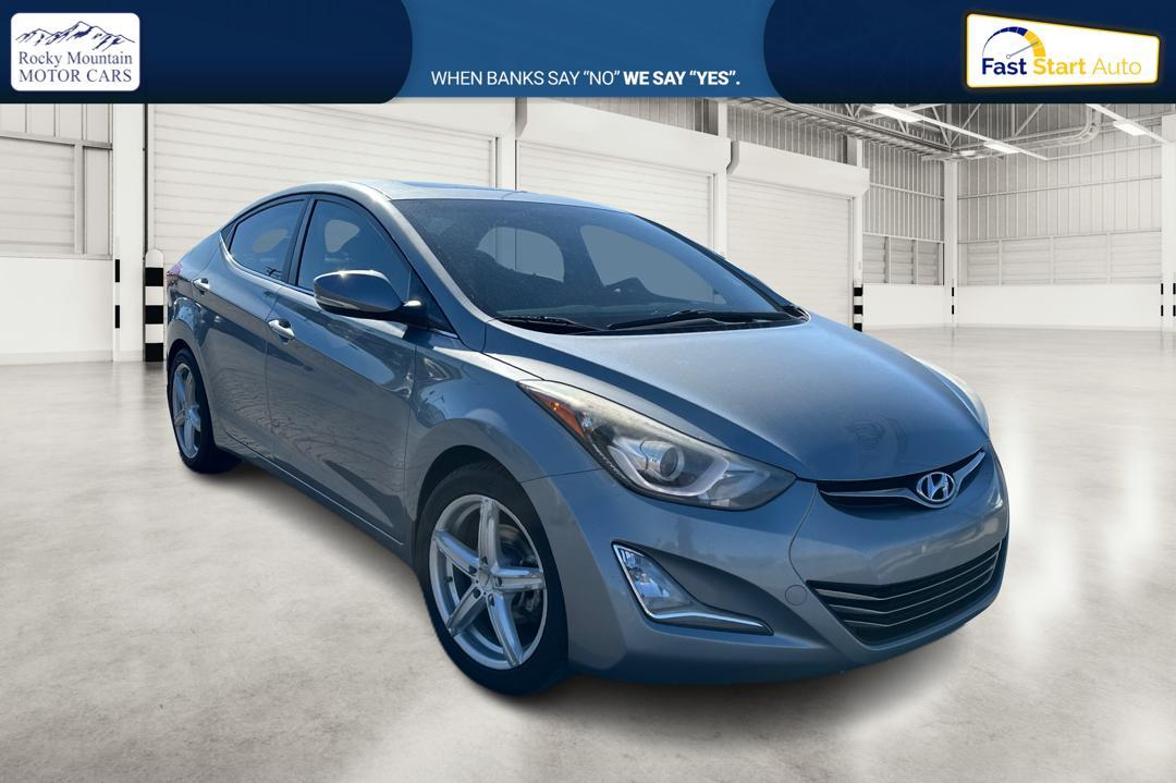 2014 Gray Hyundai Elantra GLS A/T (KMHDH4AH5EU) with an 2.0L L4 DOHC 16V engine, 6-Speed Automatic transmission, located at 7755 State Street, Midvale, UT, 84047, (801) 753-9063, 40.610329, -111.892159 - Photo #0