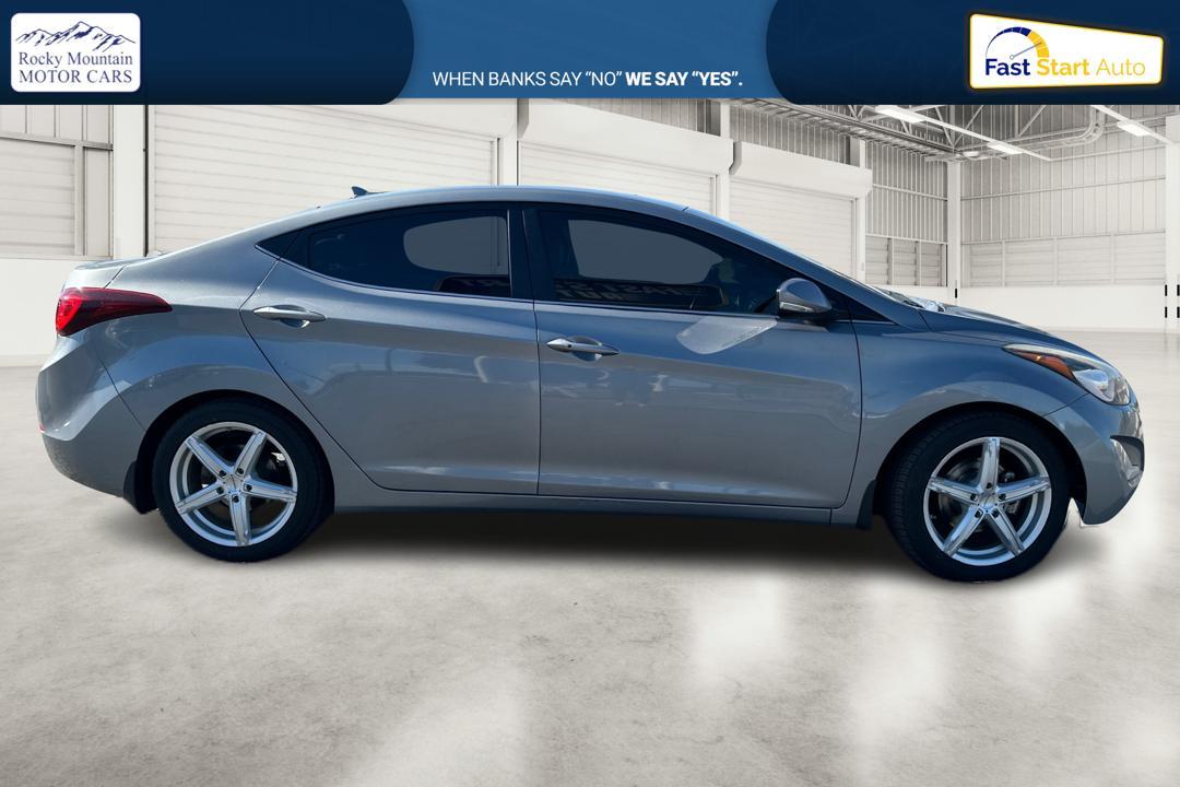 2014 Gray Hyundai Elantra GLS A/T (KMHDH4AH5EU) with an 2.0L L4 DOHC 16V engine, 6-Speed Automatic transmission, located at 7755 State Street, Midvale, UT, 84047, (801) 753-9063, 40.610329, -111.892159 - Photo #1