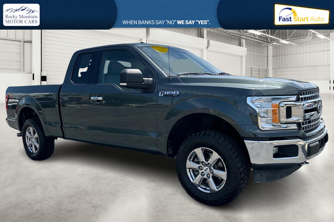 2018 Gray Ford F-150 Lariat SuperCab 6.5-ft. 4WD (1FTFX1EG8JK) with an 3.5L V6 DOHC 24V engine, 6A transmission, located at 7755 State Street, Midvale, UT, 84047, (801) 753-9063, 40.610329, -111.892159 - Photo#0