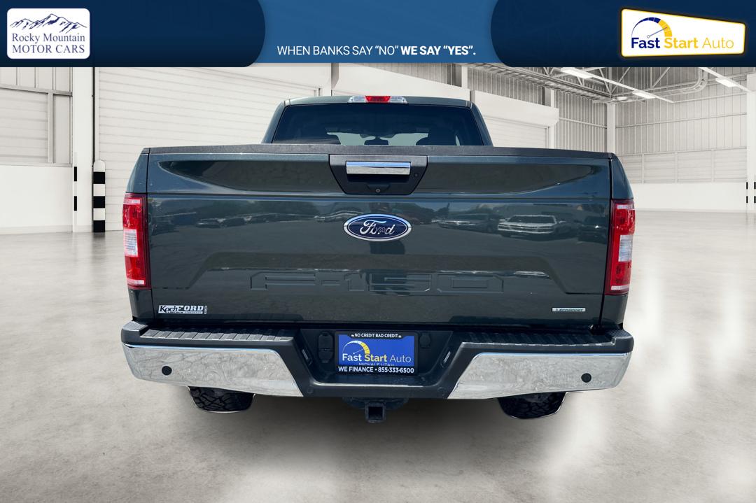 2018 Gray Ford F-150 Lariat SuperCab 6.5-ft. 4WD (1FTFX1EG8JK) with an 3.5L V6 DOHC 24V engine, 6A transmission, located at 7755 State Street, Midvale, UT, 84047, (801) 753-9063, 40.610329, -111.892159 - Photo#4