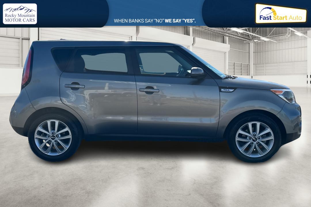 2019 Gray Kia Soul + (KNDJP3A52K7) with an 2.0L L4 DOHC 16V engine, 6A transmission, located at 344 S Washington Blvd, Ogden, UT, 84404, (801) 399-1799, 41.255482, -111.970848 - Photo#1