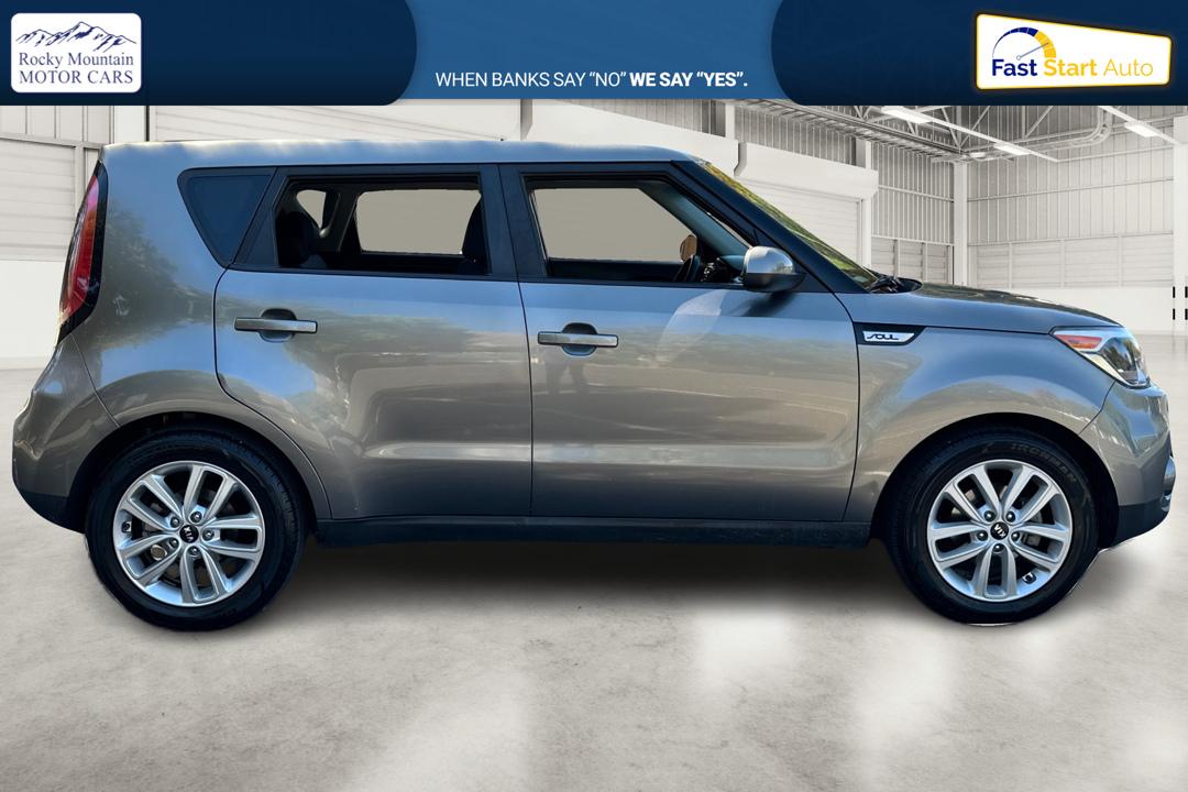 2019 Gray Kia Soul + (KNDJP3A52K7) with an 2.0L L4 DOHC 16V engine, 6A transmission, located at 767 S State Road, Pleasant Grove, UT, 84062, (801) 785-1058, 40.354839, -111.736687 - Photo#1