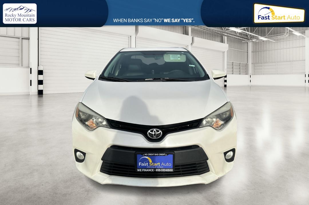 2014 White Toyota Corolla ECO CVT (5YFBPRHE1EP) with an 1.8L L4 DOHC 16V engine, Continuously Variable Transmission transmission, located at 7755 State Street, Midvale, UT, 84047, (801) 753-9063, 40.610329, -111.892159 - Photo#9